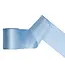 Satijnen lint misty blue | 100 mm x 25 m