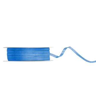 PartyDeco Satijnen lint blauw | 3 mm x 50 m