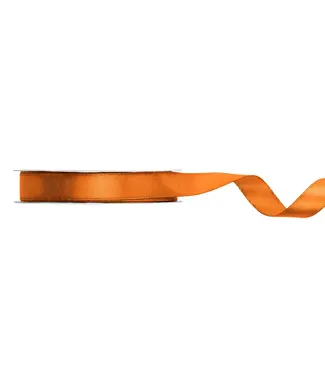 PartyDeco Satijnen lint roestbruin | 12 mm x 25 m