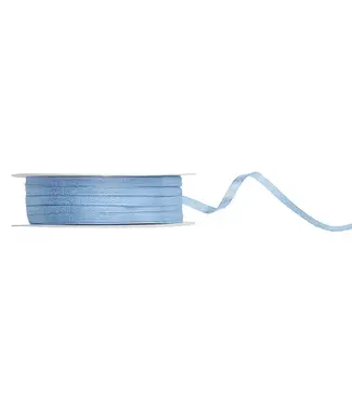 PartyDeco Satijnen lint misty blue | 3mm x 50m