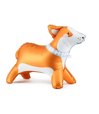 PartyDeco Folieballon corgi hond | 88cm x 70cm