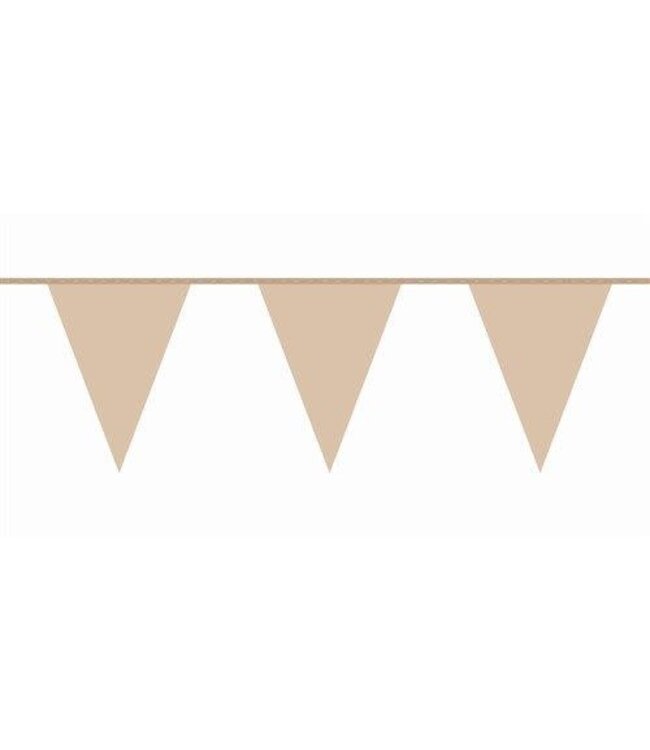 Vlaggenlijn beige | 10 meter