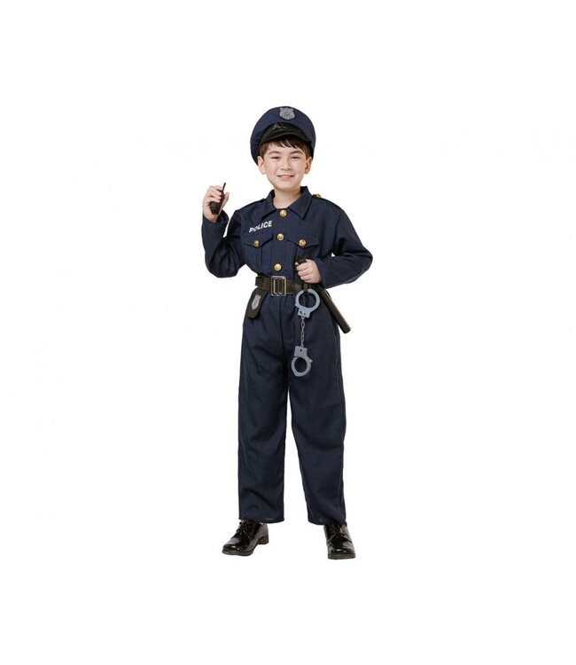 Politieman verkleedset 7-delig | Maat 120/130