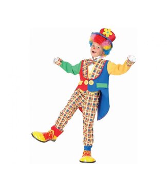GoDan Verkleedset Clown | Maat 110/120 (excl. pruik)