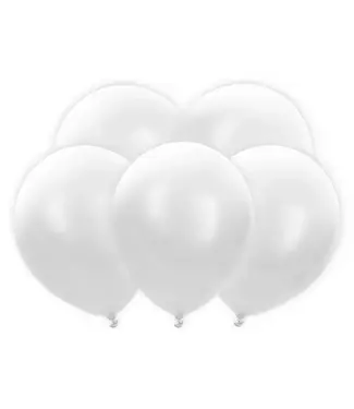 PartyDeco Led ballonnen wit | 30 cm | 5 stuks