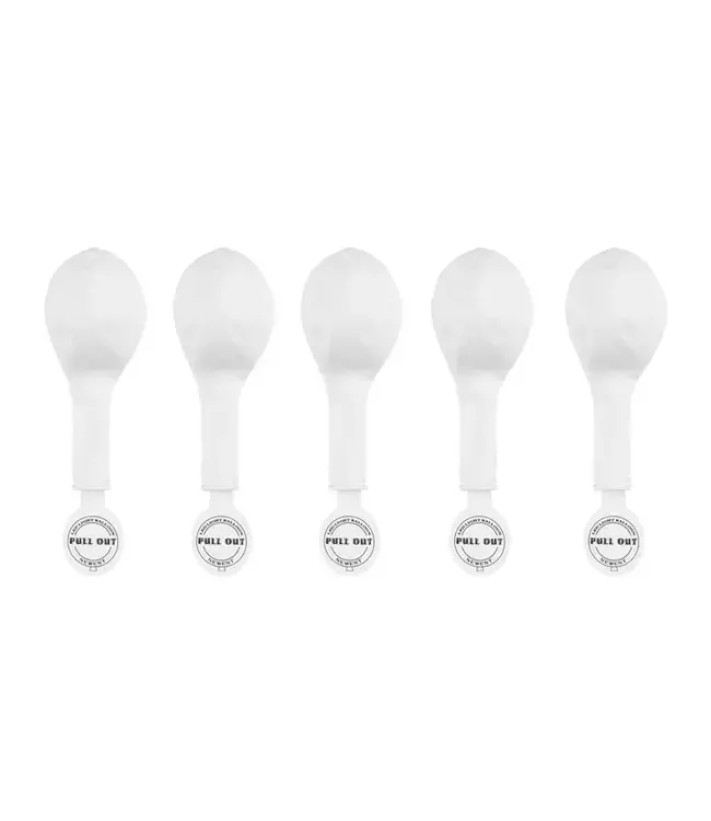 Led ballonnen wit | 30 cm | 5 stuks