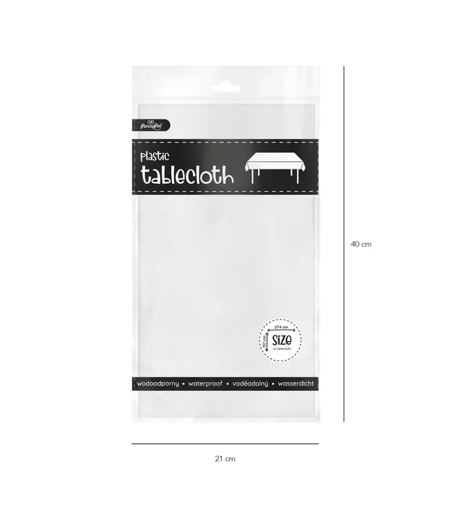 Wit tafelkleed | 137 x 274 cm