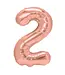 Cijferballon 2 Rosé goud | 100cm