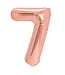 Cijferballon 7 Rosé goud | 100cm