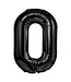 Cijferballon 0 Zwart | 100cm