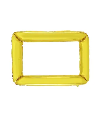 PartyPal Folieballon gouden lijst / Fotoframe | 87x72cm
