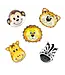 Folieballonnen dieren Jungle | 26x35cm | 5 stuks