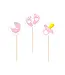 Taartoppers Babyshower roze | ca 9,5cm | 6 stuks