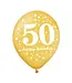 Ballonnenmix 50 Happy Birthday | 6 stuks