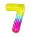 Cijferballon 7 Regenboog | 100cm