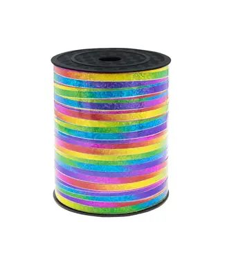 PartyPal Cadeaulint Regenboog metallic | 458m