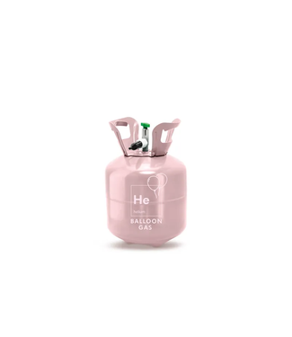 PartyDeco Heliumtank lichtroze | 20 ballonnen