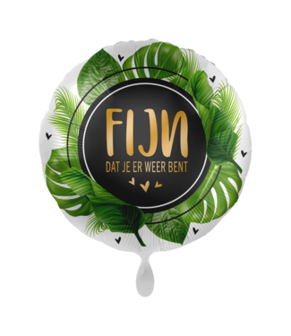 Everloon Folieballon Fijn dat je er weer bent! | 43 cm