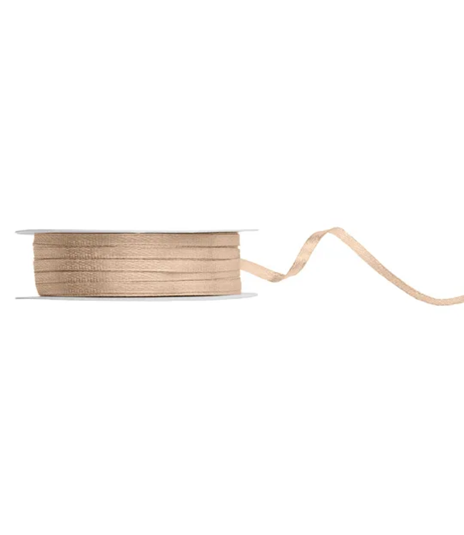 Satijnen lint peach | 3mm x 50m