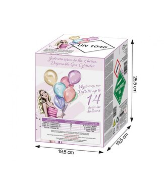 GoDan Heliumtank 14 ballonnen