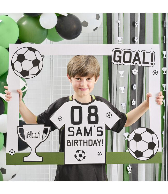Photobooth frame Voetbal | Incl. naam & leeftijdstickers