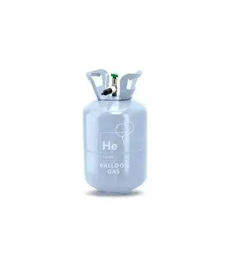 PartyDeco Heliumtank lichtblauw | 30 ballonnen van 23 cm