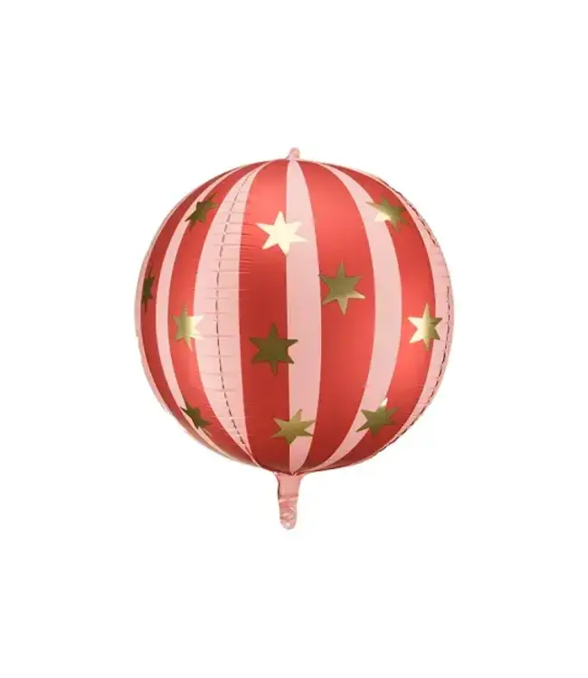 Folieballon orbz | Sterren rood | 75 cm
