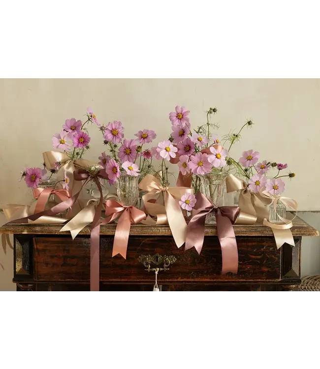 Satijnen lint Dusty Rose | 50mm x 25 m