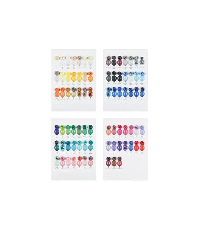 Strong Balloons kleurenkaart | PartyDeco