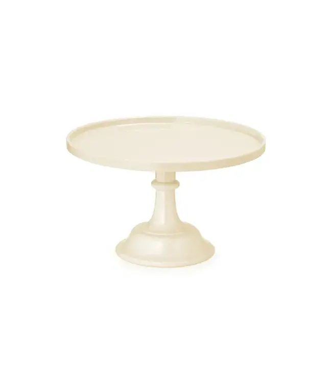 Taartplateau beige rond | 24 x 14,5 cm