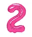 Cijferballon 2 | Roze | 100 cm