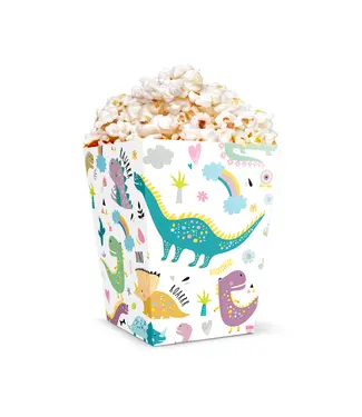 PartyPal Popcorn boxes Dinosaurus | 6 stuks