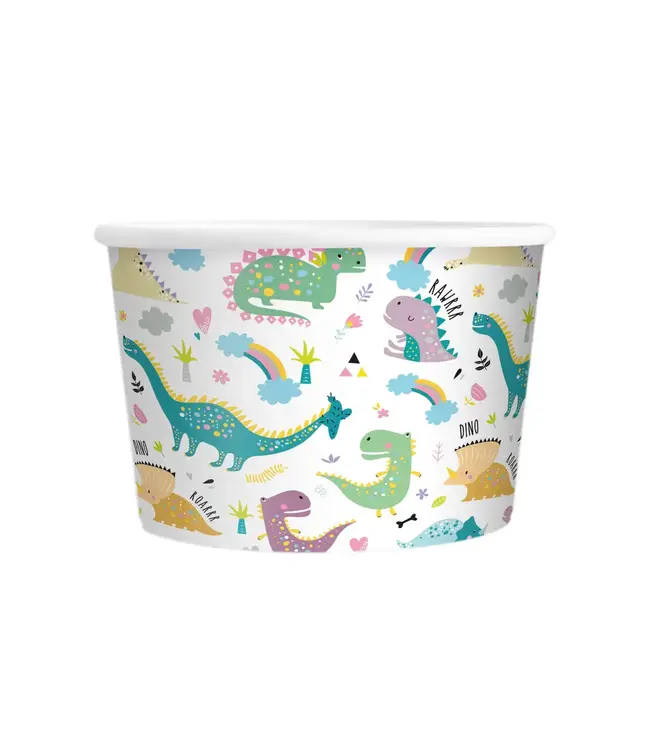 Ijsbekers Dinosaurus | 6 stuks