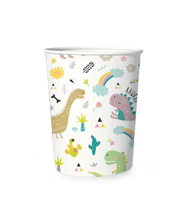 Bekers Dinosaurus | 6 stuks