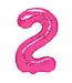 Cijferballon 2 | Roze | 100 cm