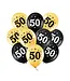 Ballonnen 50 | Goud & Zwart | 10 stuks