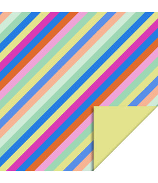 House of Products Cadeaupapier Multi Stripes Bright | 70 x 300 cm