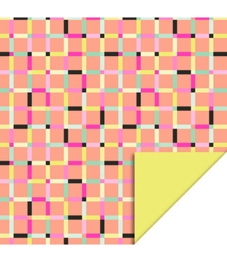 House of Products Cadeaupapier Art Salmon - Yellow | 70 x 300 cm