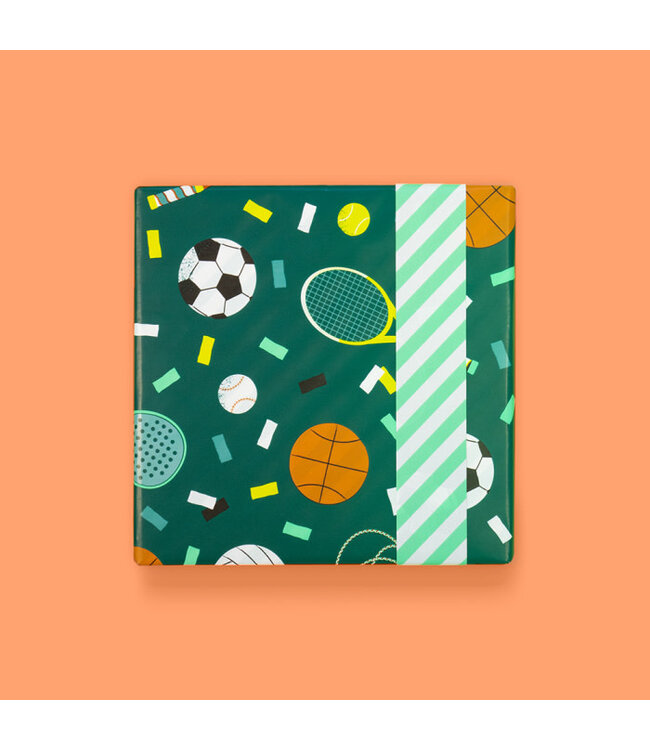 Cadeaupapier Sports - Stripe Mint | 70 x 300 cm