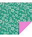 Cadeaupapier Poppy Green - Pink | 70 x 300 cm