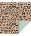 Cadeaupapier Insects Taupe - Pistache | 70 x 300 cm