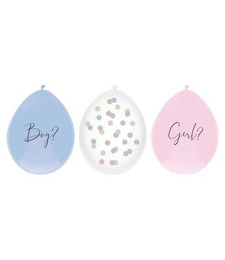 Haza Ballonnen Gender Reveal | 6 stuks