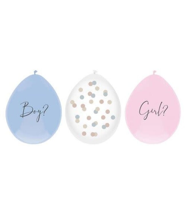 Ballonnen Gender Reveal | 6 stuks