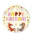 Folieballon Happy birthday paarden | 45 cm