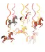 Swirls paarden | 6 stuks