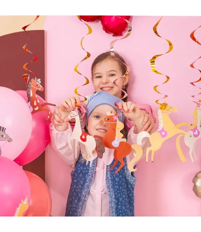 Swirls paarden | 6 stuks