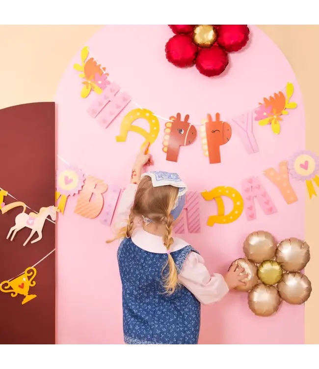 Happy birthday slinger paarden | 245 cm