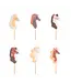 Taartkaarsjes paarden | 6 stuks