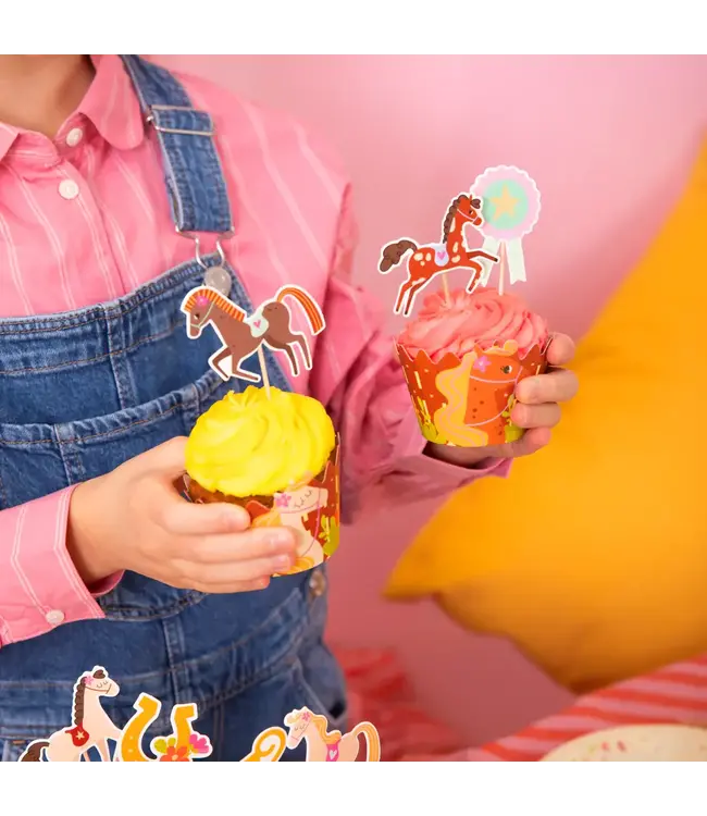 Muffinvormpjes paarden | 6 stuks