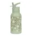 RVS drinkfles | Bloesems groen | 350 ml